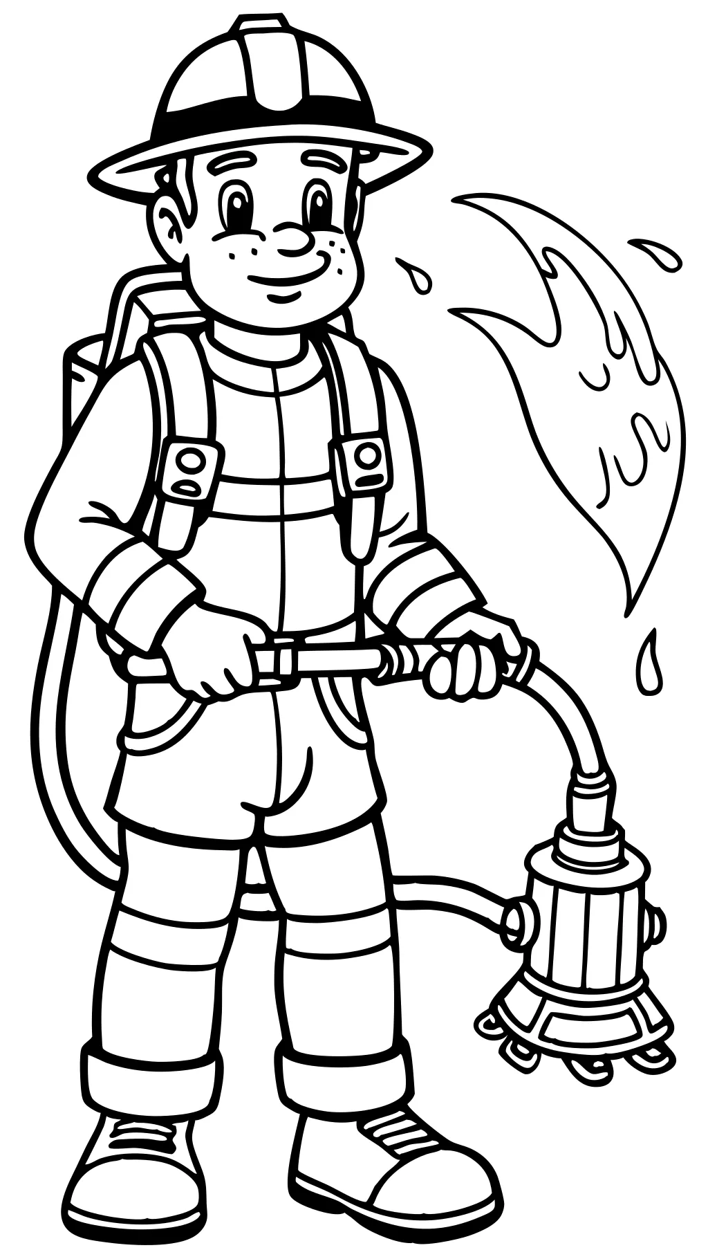 firefighter coloring page